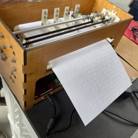 BrailleRap: re-making an opensource braille printer for meaningful engagement by Saad & Vicky